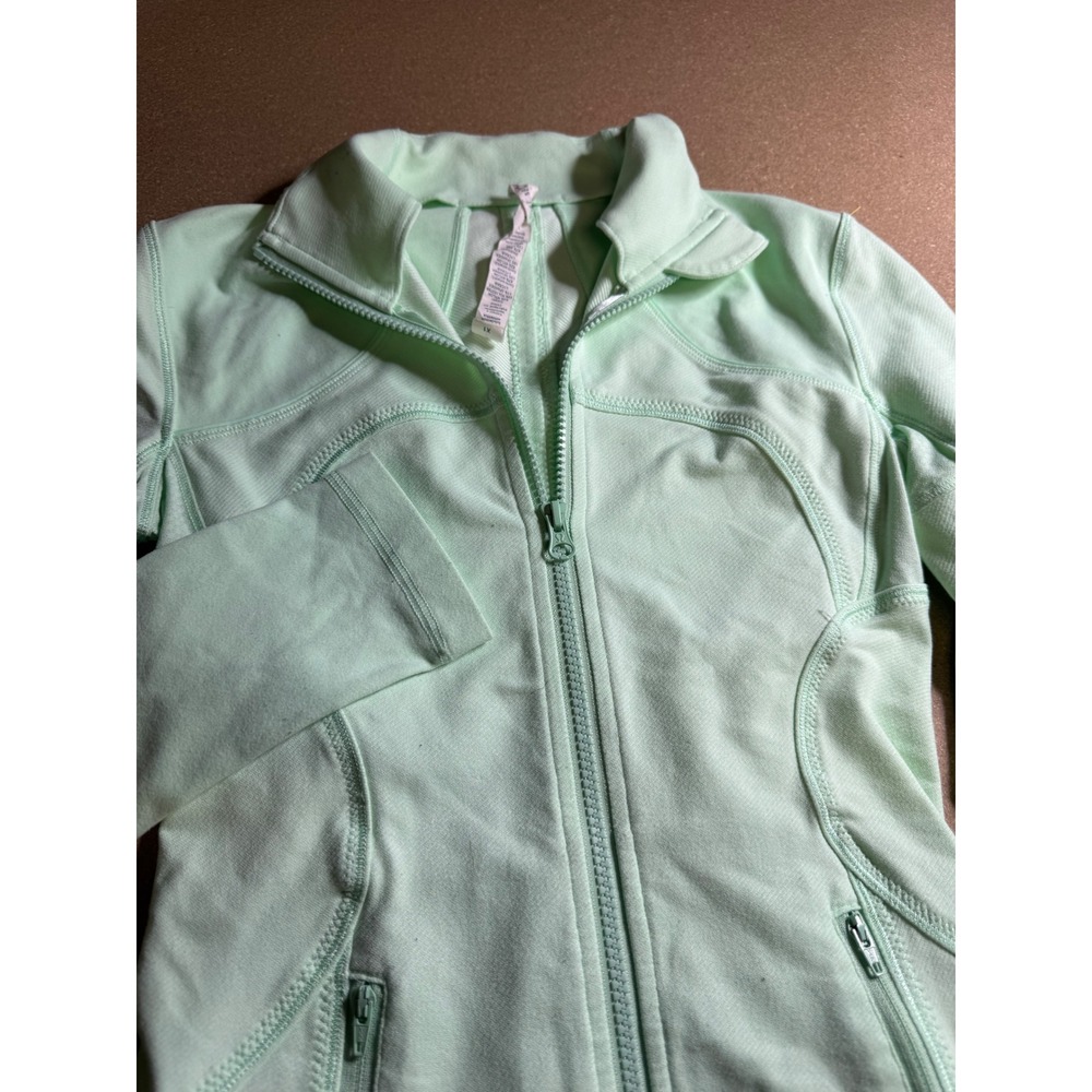 Lululemon Define‎ Jacket Luon Mint Green Full Zip Yoga Activewear Size 2